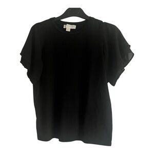 Michael Kors Classic Black Short Sleeve Top
